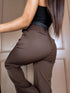 "GRACE LINE VS9006" fabric trousers - choco